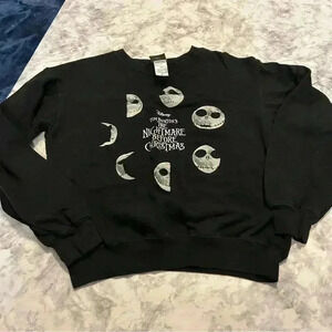 Juniors Disney Nightmare Before Christmas Jack Moon Phases Sweatshirt Size 1